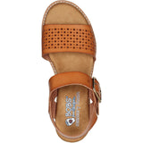 Skechers Women Sandal - BOBS Desert Kiss - Sunny Flair in Luggage, 3-8 - GAR114143