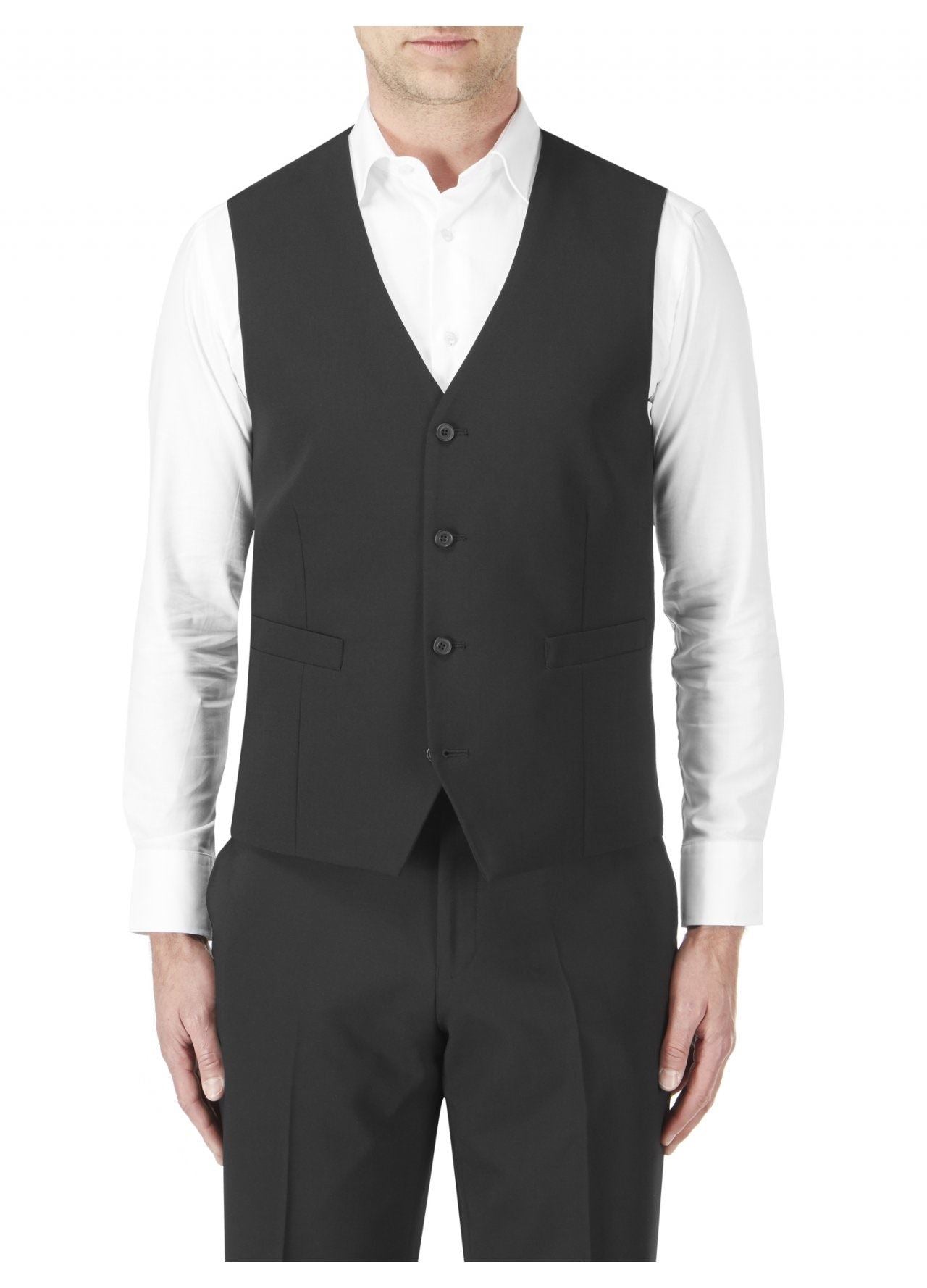 SKOPES Wool Rich Darwin Black Waist Coat