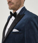 Skopes Tailored Fit Velvet Sports Jacket Jive Size 52 - 62, Black, Teal