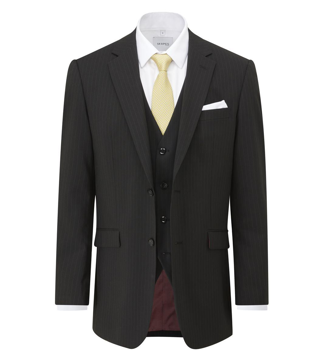 Skopes Darwin Suit Jacket For Men's in Black Stripe, 34S to 72L