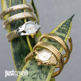 Just Cavalli Women's Silver & Gold Watch, Silver Dial | Jc1l022m0045