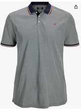 Jack & Jones JPRBLUWIN Short Sleeve Polo for Mens in 3 Colours, 1XL-6XL