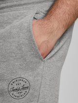 Jack & Jones Plus Size Men's Gordon Shark Sweat Pant With Ribbed Cuffs And Logo in 40-54, 3 Colours