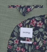 Skopes Elio Suit Tailored Fit Jacket For Men in Sage Green, 36S-62L