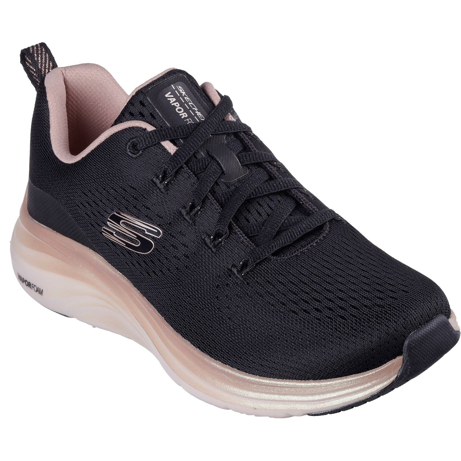 Skechers Women Shoes - Vapor Foam - Midnight Glimmer in Black/Rose Gold, 3-8 - GAR150025