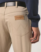 Wrangler Texas 822 Authentic Slim Chino Trouser In Dusty Olive And Plaza Taupe Waist 38 -44