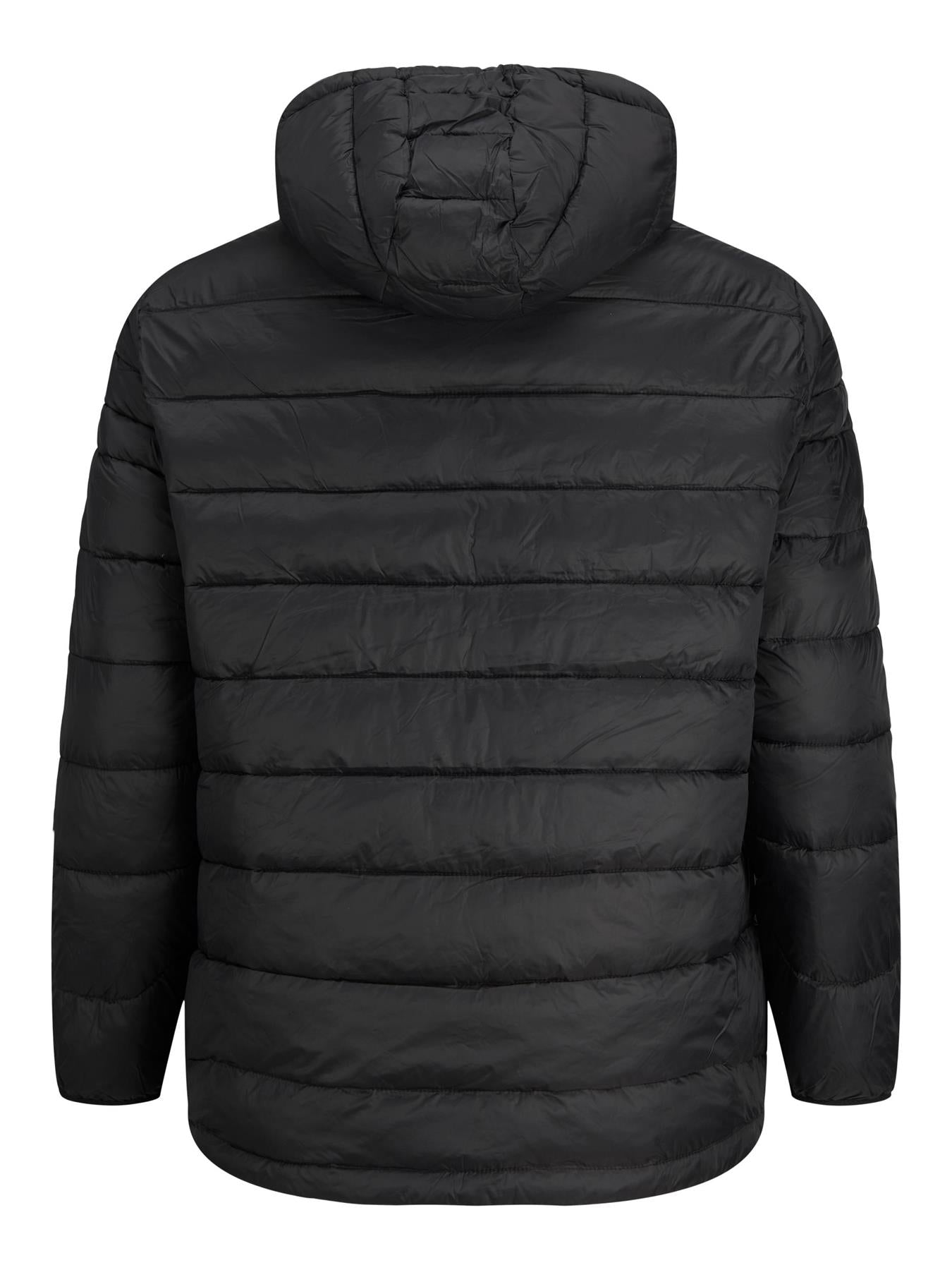 Jack & Jones Plus Size Men's Padded Jacket With Logo Badge in 2XL-6XL, Black