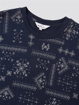 Ben Sherman (0070765IL) Men's Geo Print T-Shirt in Navy 2XL to 5XL