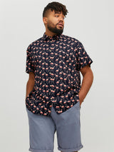 Jack & Jones (12240518) JORJAMES PALMA Short Sleeve Shirt in 3 Colour Options 1XL to 8XL