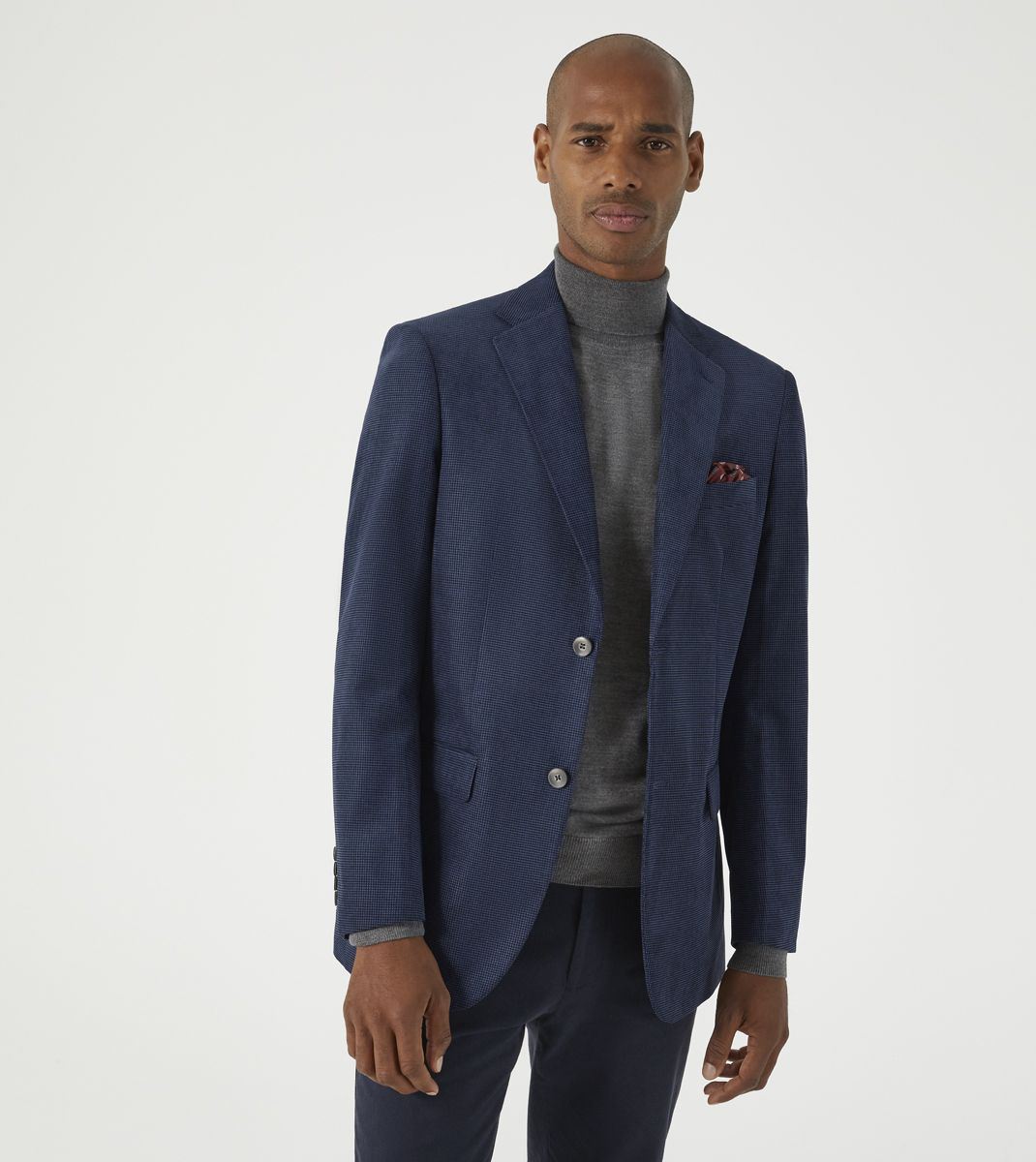 Skopes Hodgkinson Textured Sports Jacket For Mens in Blue, 36S-62L