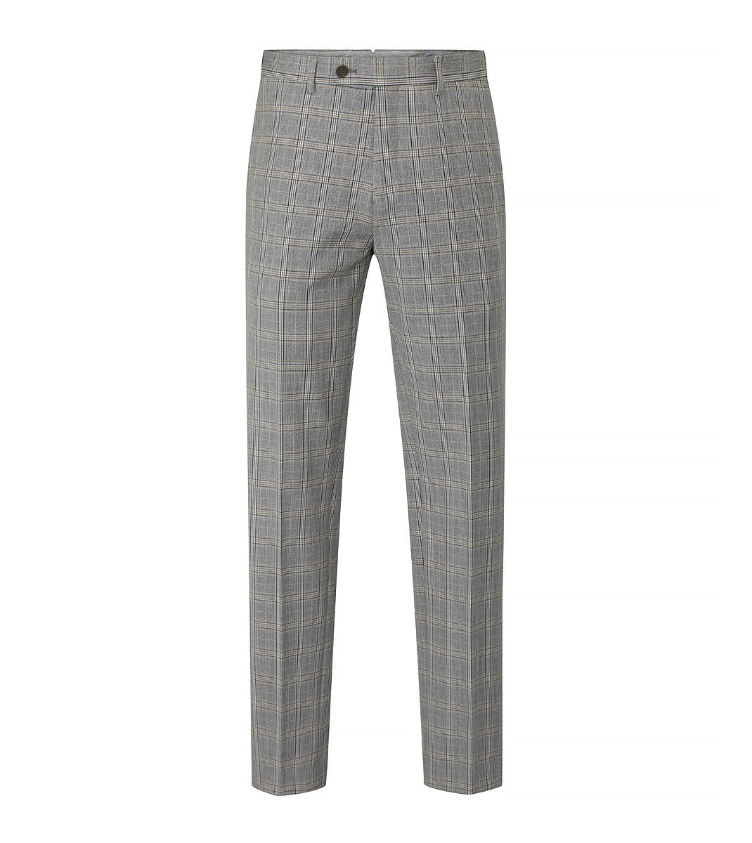 Skopes Dettori Suit Tailored Fit Trouser For Men ins Brown Blue Check, 30W-58W