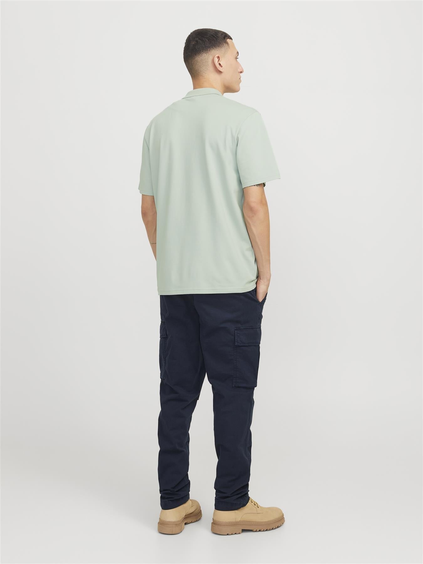 Jack & Jones Short Sleeves Polo Shirt For Men (JCOFUSION PIQUE) in 3 Colours, S-XXL