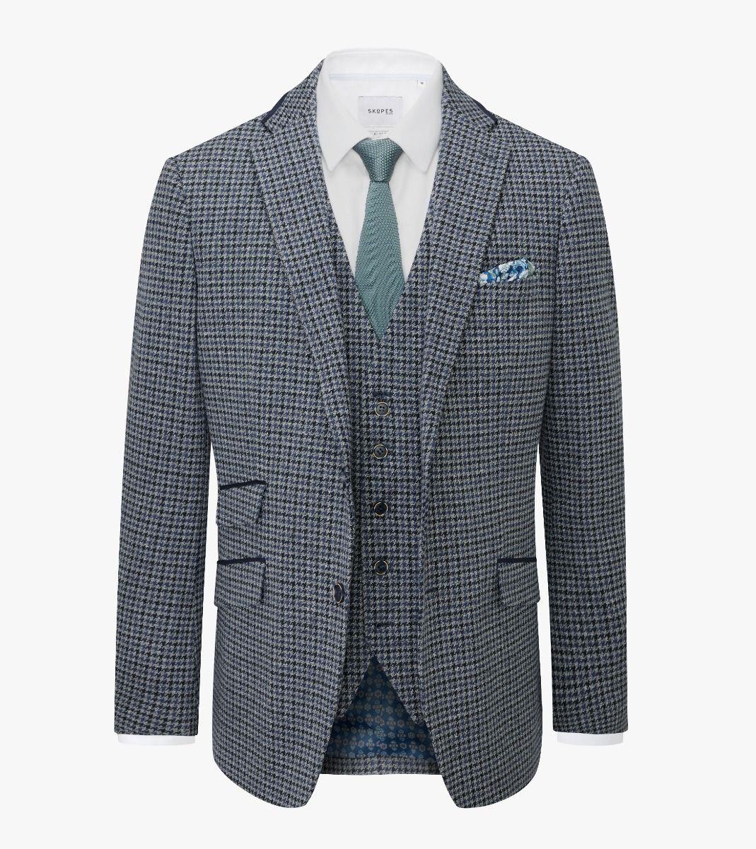 Skopes Men's Big Size Wool Blend Sports Jacket Size 52 to 62 S/R/L