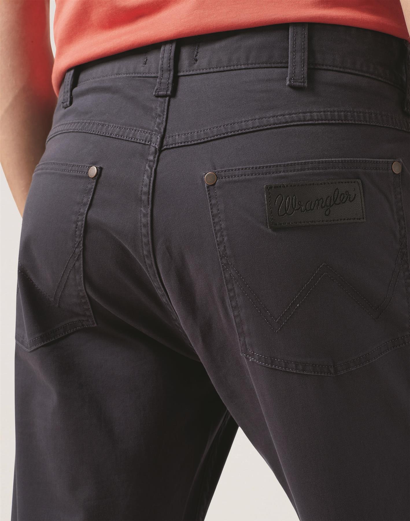 Wrangler Greensboro Regular Straight Soft Cotton Chino Waist 38 To 44 in Stone and Dark Navy Colours