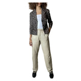 Vintage Original 1980's Italian Cream Leather Trousers UK 8 - 10
