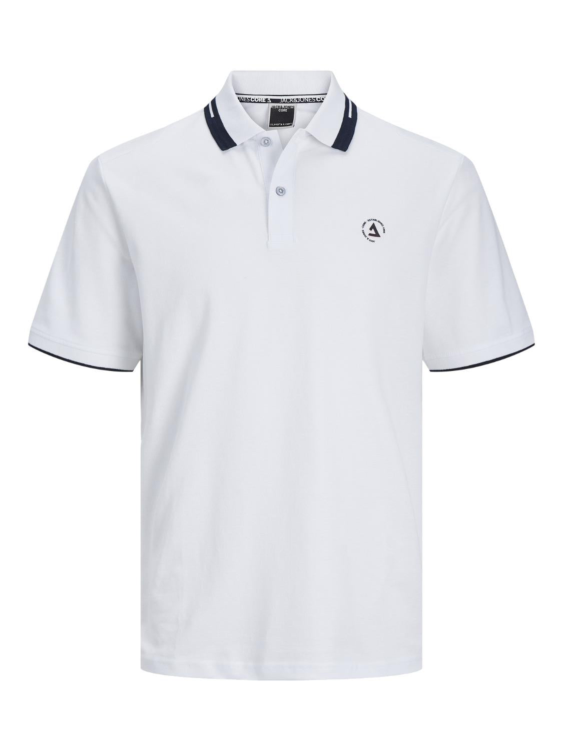 Jack & Jones Plus Men's JCOHASS Short Sleeve Polo Shirt 3 Colours, 1XL to 6XL