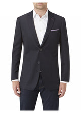 SKOPES Mens Navy Semi Plain Wool Blend Sports Jacket (Harrow) in Navy 48 - 62