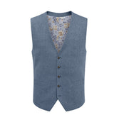 Skopes Calvados Suit Waistcoat For Men in Blue, 36R-62R