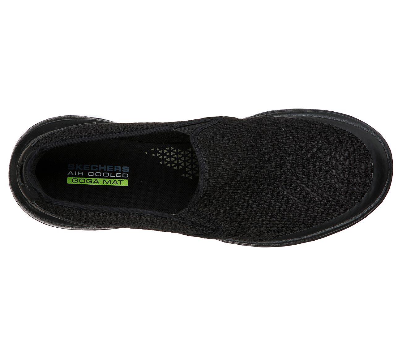 SKECHERS Men's Extra Wide Fit GOwalk 5 Apprize Ultra GO Max Running/Walking Shoes in Black