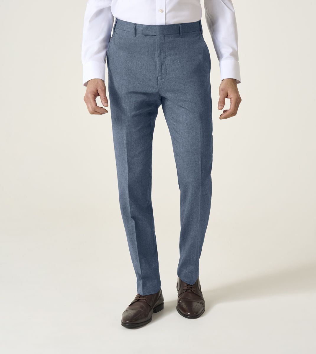 Skopes Calvados Suit Tailored Fit Trouser For Men in Blue, 30W-58W
