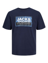 Jack & Jones Plus Men's JCOLOGAN Short Sleeve Crew Neck T-Shirt 3 Colours, 1XL to 6XL
