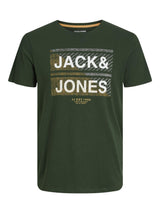 Jack & Jones Plus (12245485) JJKAIN Crew Neck T-Shirt in 2 Colour Options 1XL to 6XL