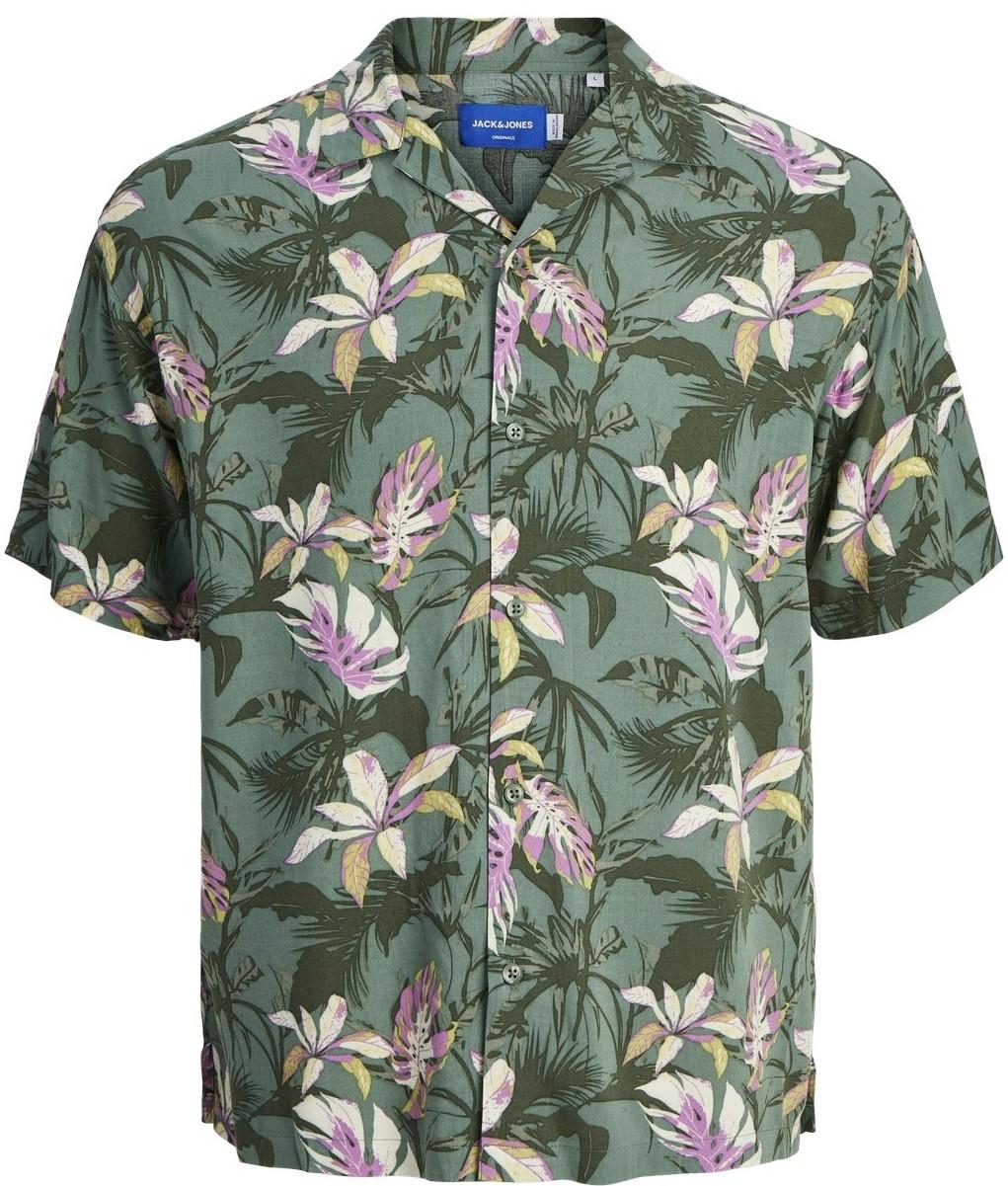 Jack & Jones JORLUKE TAMPA AOP Short Sleeve Printed Shirt for Mens, 1XL-6XL