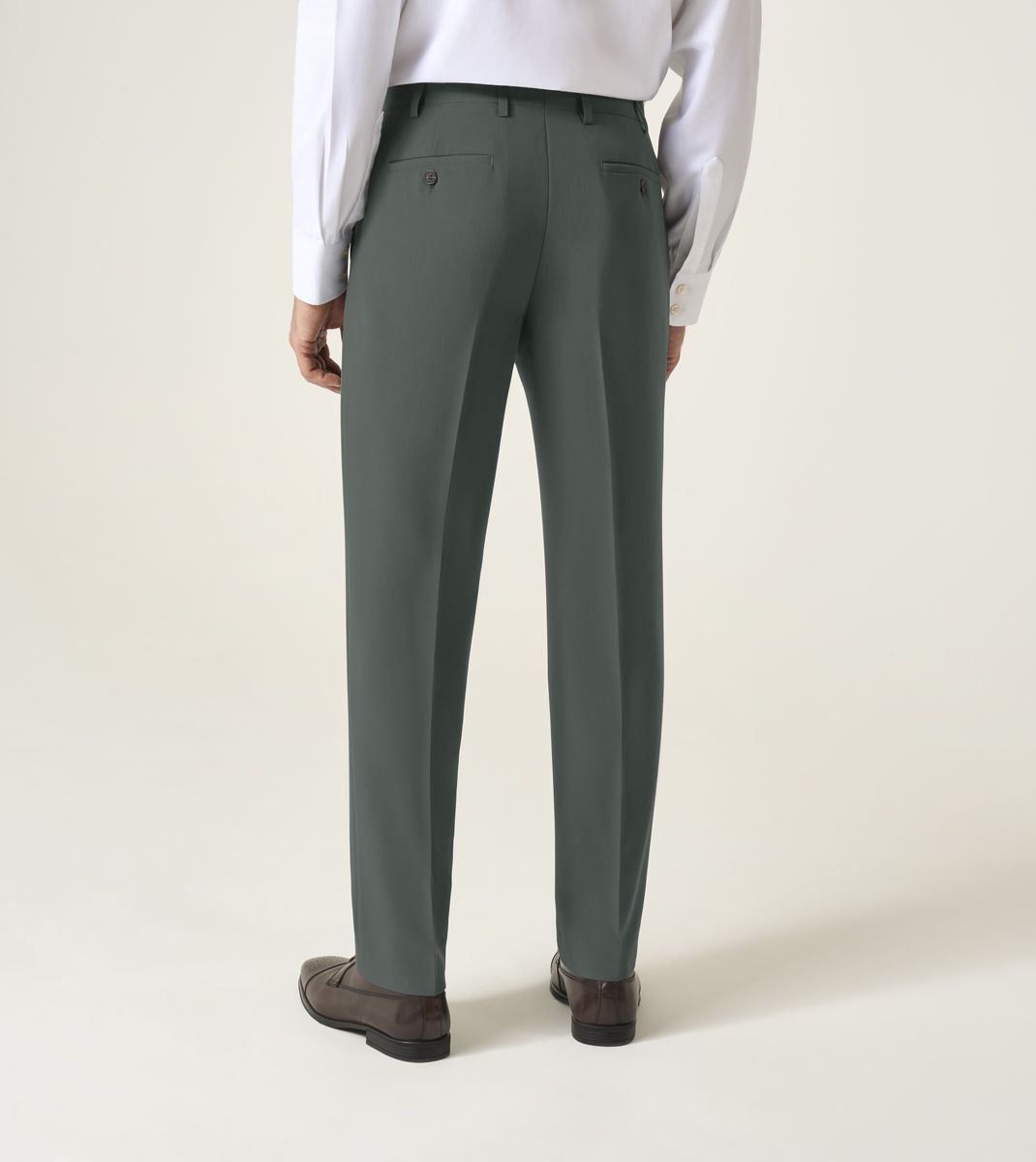Skopes Beckett Suit Tailored Fit Trouser For Men ins Mid Green, 30W-58W