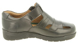 DB Shoes (89223A) Men's BARNEY Classic Touch Fastening Strap Sandal 2V Fit in Black 9 to 16