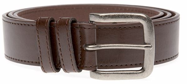 DUKE LONDON ANTIQUE BUCKLE JEANS BELT IN 4.0CM WIDTH (KS204S) IN BROWN IN WAIST SIZE 42 TO 64