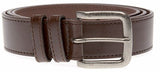 DUKE LONDON ANTIQUE BUCKLE JEANS BELT IN 4.0CM WIDTH (KS204S) IN BROWN IN WAIST SIZE 42 TO 64