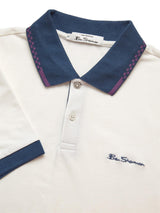 Ben Sherman Men's Plus Size Colour Block Rib Polo 2XL to 5XL