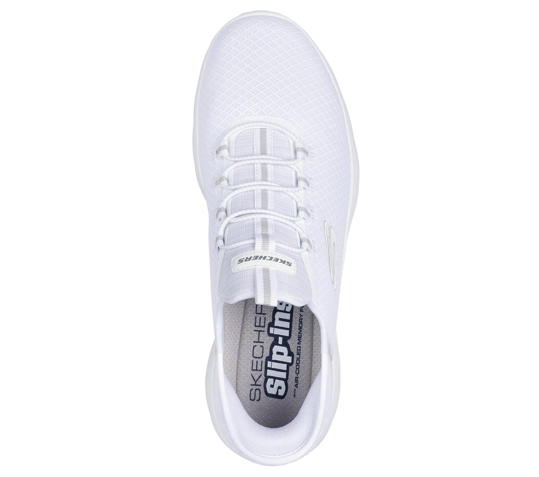 Skechers Slip On Sneaker Shoe For Men Summits High Range Mesh Slip-Ins in White, 5.5-14