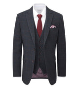 Skopes Tailored Fit Suit Jacket Aiken  in Navy Size 52 to 62
