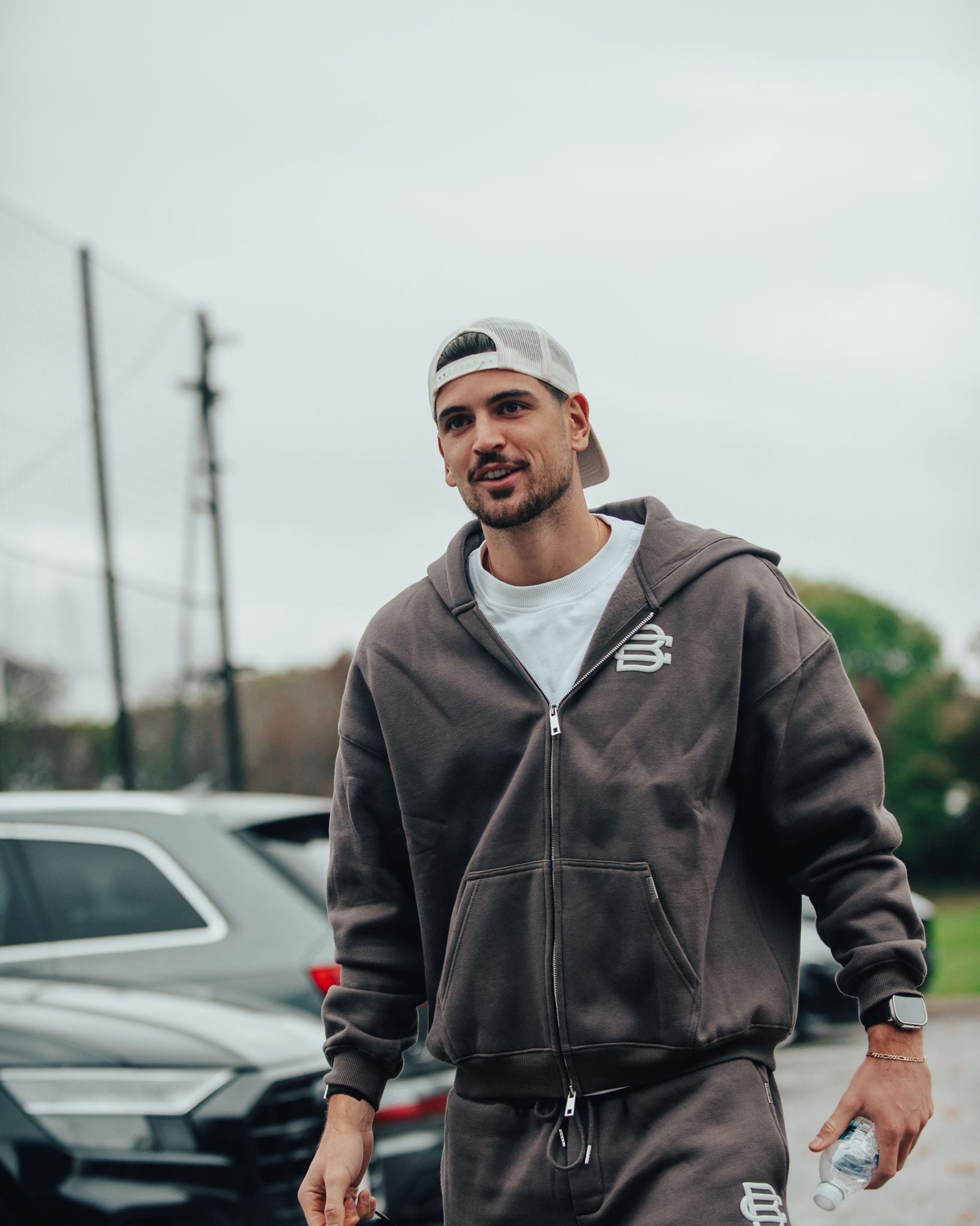 Bénir Club Basics Zip Hoodie - Storm