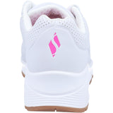 Skechers Uno Stand On Air Sports Shoes Childrens Sports in White Pink