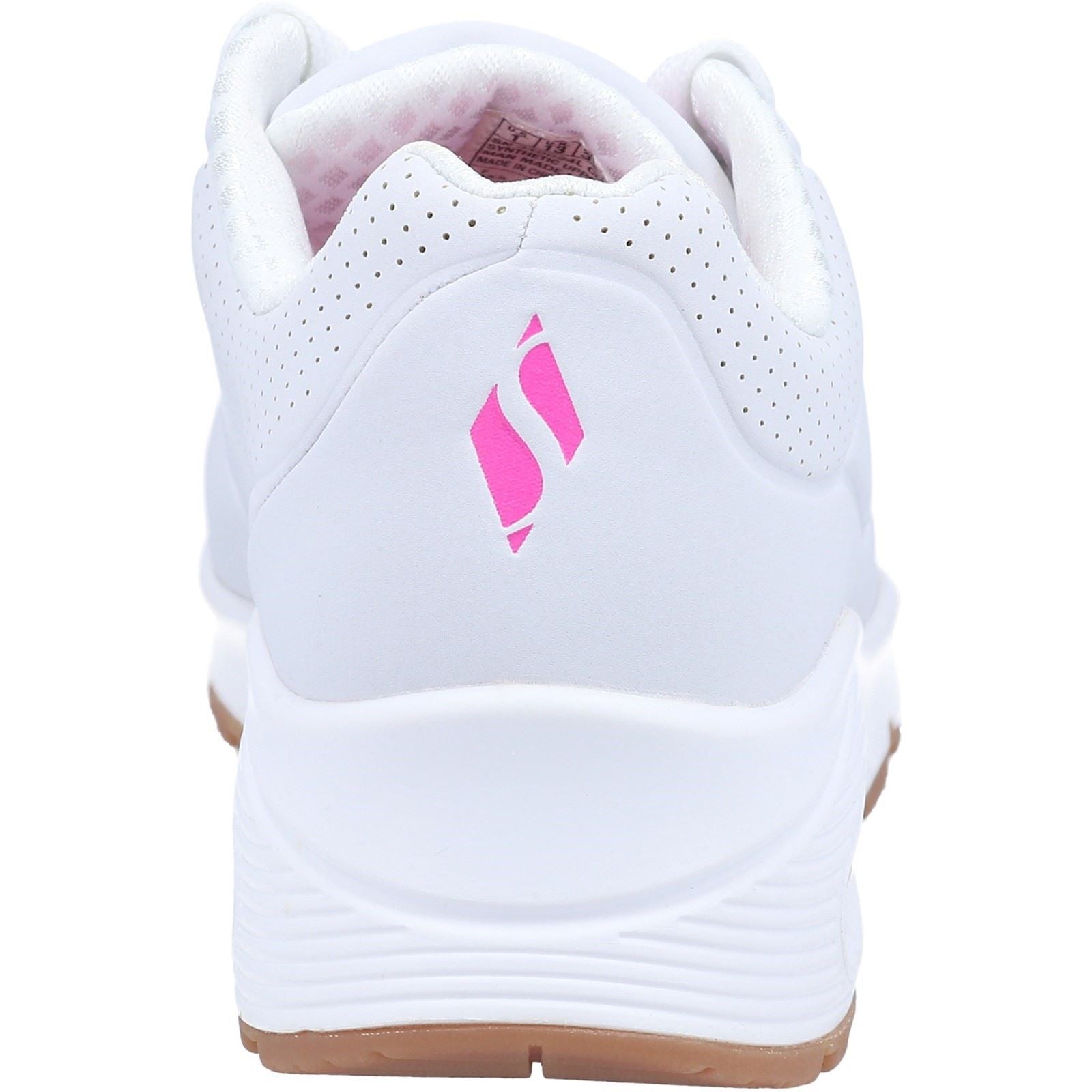 Skechers Uno Stand On Air Sports Shoes Childrens Sports in White Pink