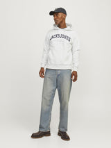 Jack & Jones Sweatshirt Hoodie For Men (JJECALEB VARSITY) in 5 Colours, L-XL