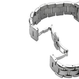 Emporio Armani Men’s Watch Stainless Steel Silver Strap With Black Dial Rectangular Classic AR0156