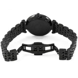 Emporio Armani Women's Watch Stainless Steel Black Strap With Pave Crystal Black Dial AR11245 Gianni T-Bar