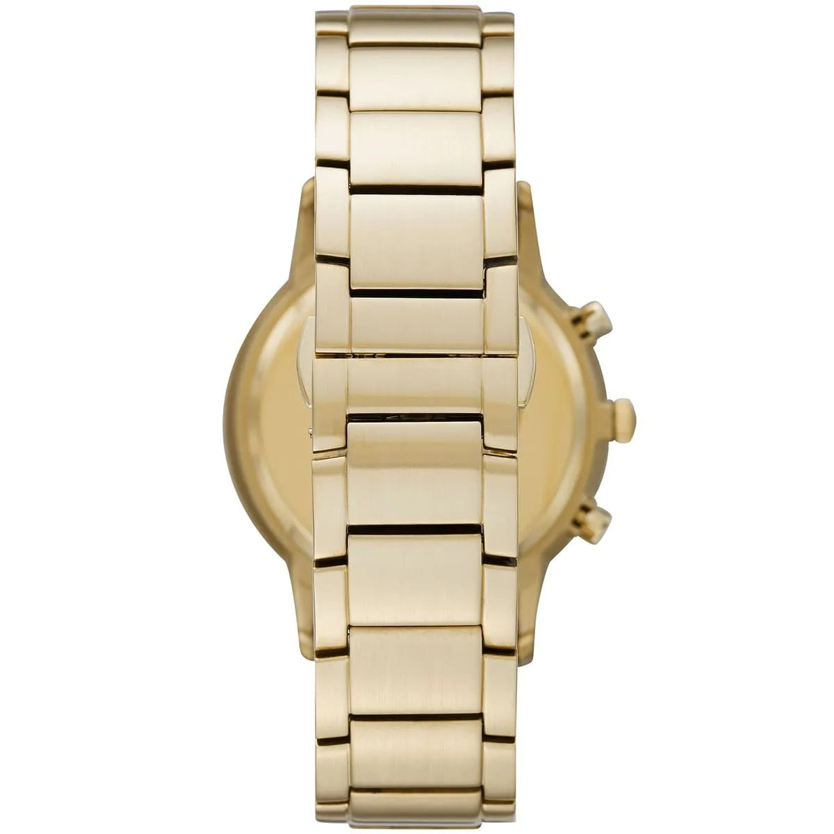 Emporio Armani Men's Watch Stainless Steel Gold Strap With Silver Dial AR11332 Renato