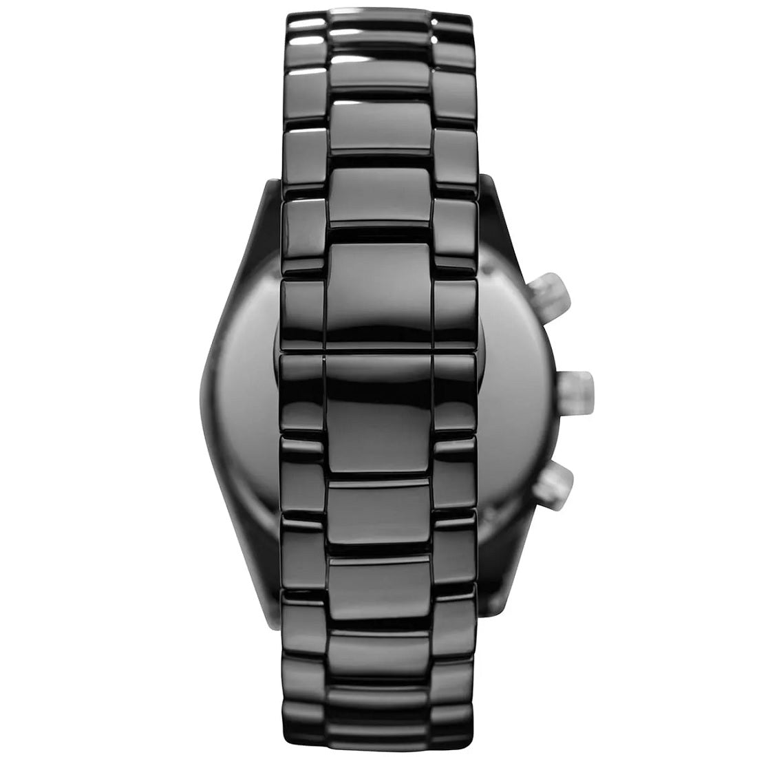 Emporio Armani Men’s Watch Ceramic Black Strap With Black Dial Chronograph AR1421 Leo