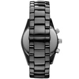 Emporio Armani Men’s Watch Ceramic Black Strap With Black Dial Chronograph AR1421 Leo