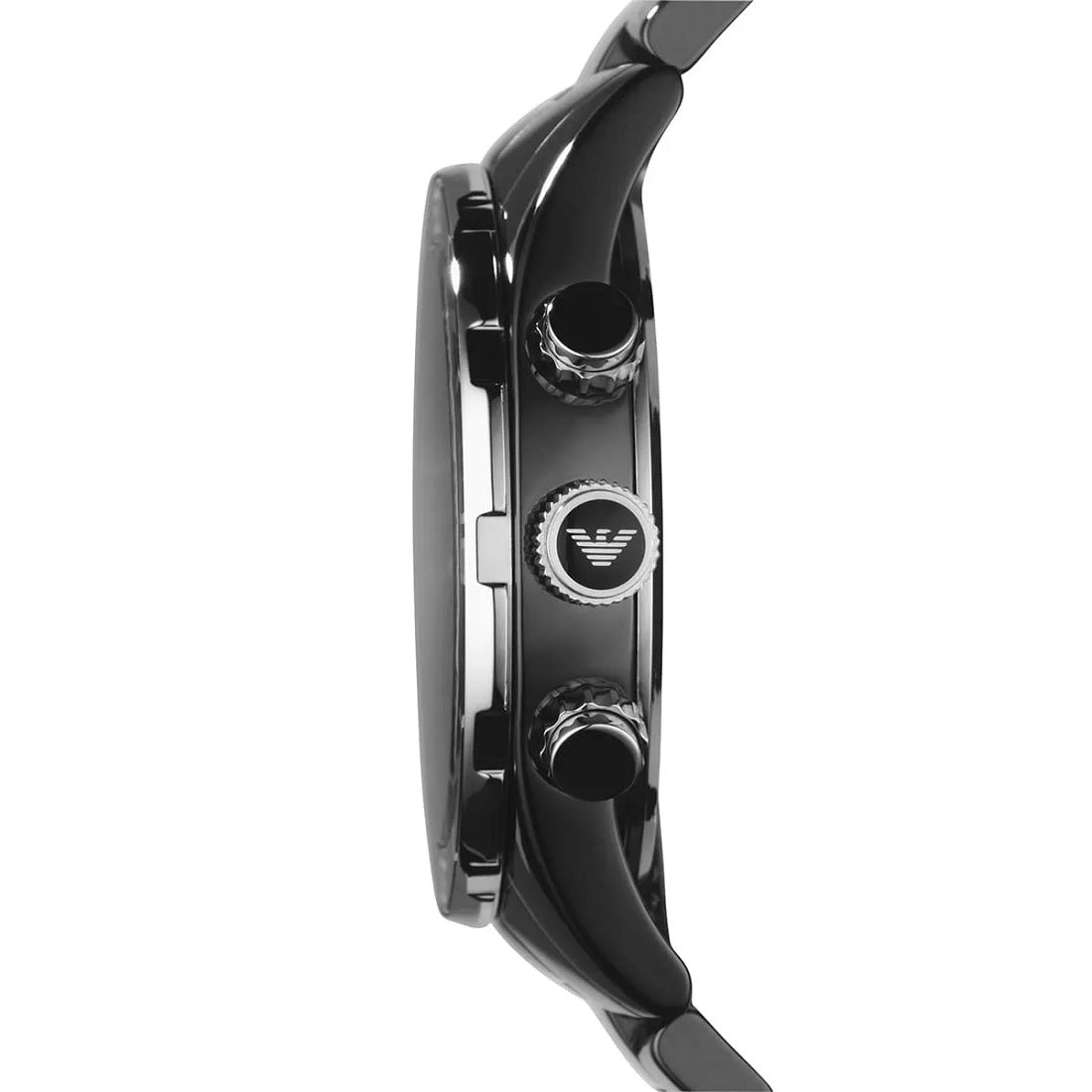 Emporio Armani Men’s Watch Ceramic Black Strap With Black Dial Chronograph AR1421 Leo