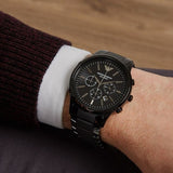 Emporio Armani Men’s Watch Ceramic Black Strap With Black Dial AR1451 Chronograph