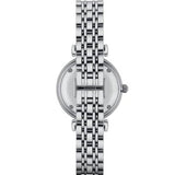 Emporio Armani Women’s Watch Stainless Steel Silver Strap With Mother of Pearl Dial AR1908 Gianni T-Bar