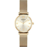 Emporio Armani Women’s Watch Stainless Steel Gold Mesh Strap With Gold Dial AR1957 Gianni