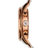 Emporio Armani Women's Watch Silicone White Strap With White Dial And Rose Gold Case AR5920 Sportivo
