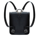 Handmade Leather City Backpack - Black Executive