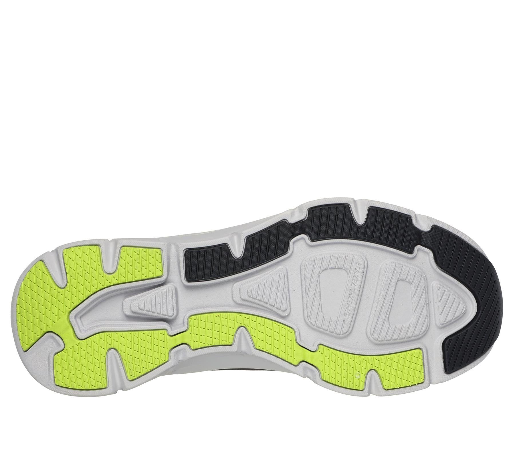 Skechers Lace Up Walker Shoe For Men D'Lux Walker 2.0 Swave in Black/Lime, 5.5-14